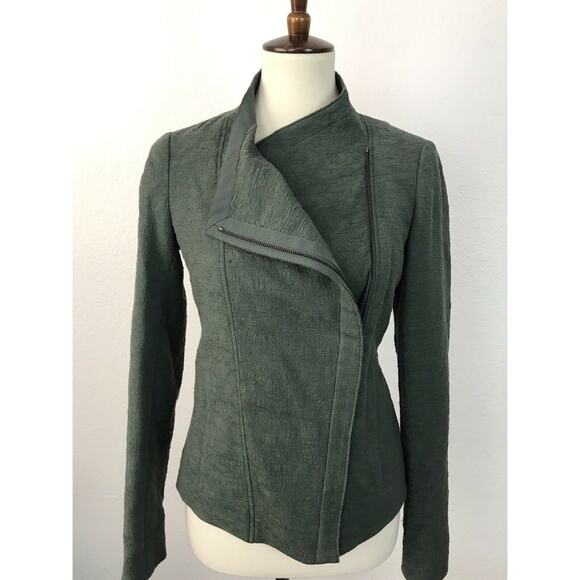 Vince Zip Front Textured Jacket FLAWS - Picture 5 of 11